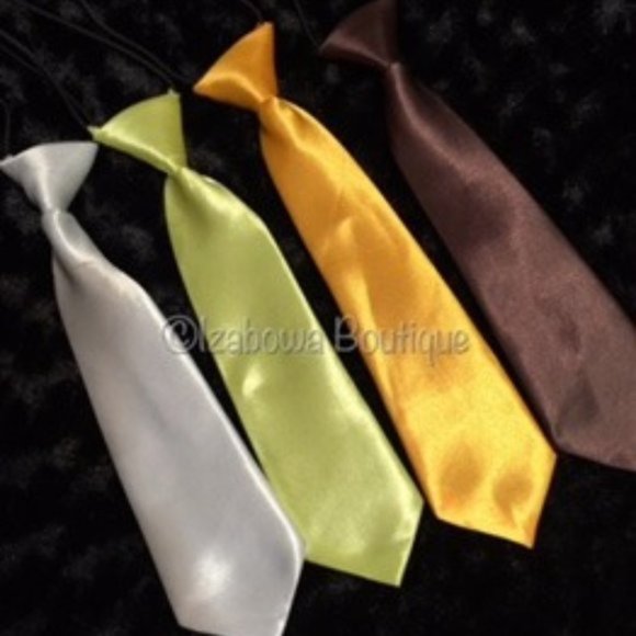 Brown Satin Tie =PETS= - Picture 2 of 2